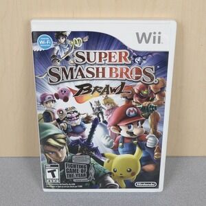 Super Smash Bros. Brawl (Nintendo Wii, 2008) Complete Untested Good